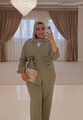 Pistachio Stripped suit