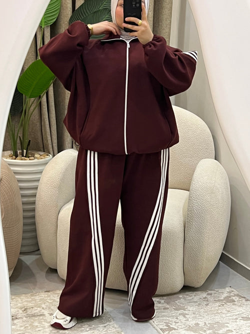 Burgundy Comfy Suit