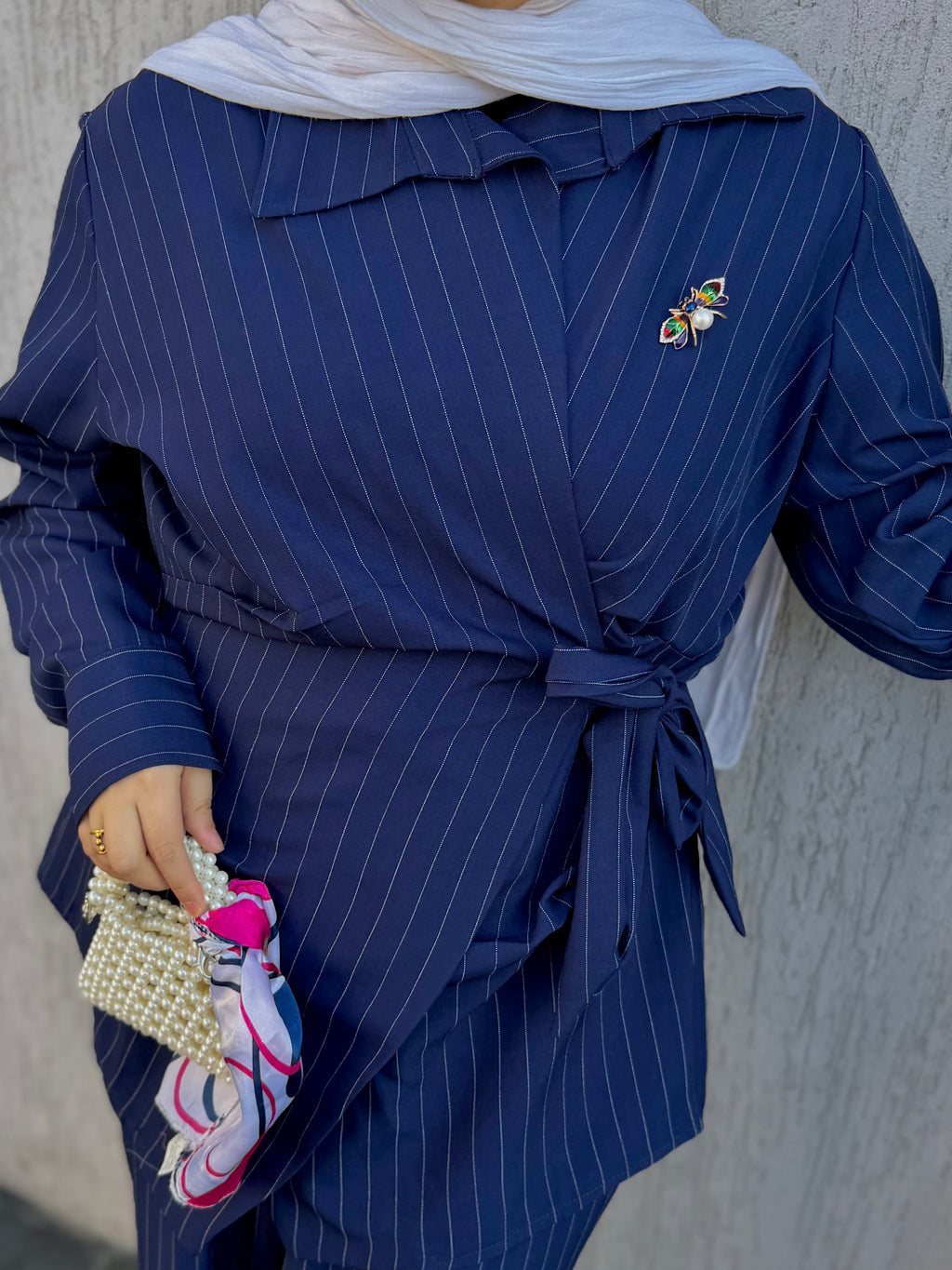 Navy Stripped suit
