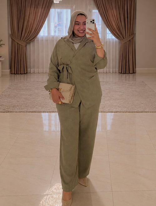 Pistachio Stripped suit