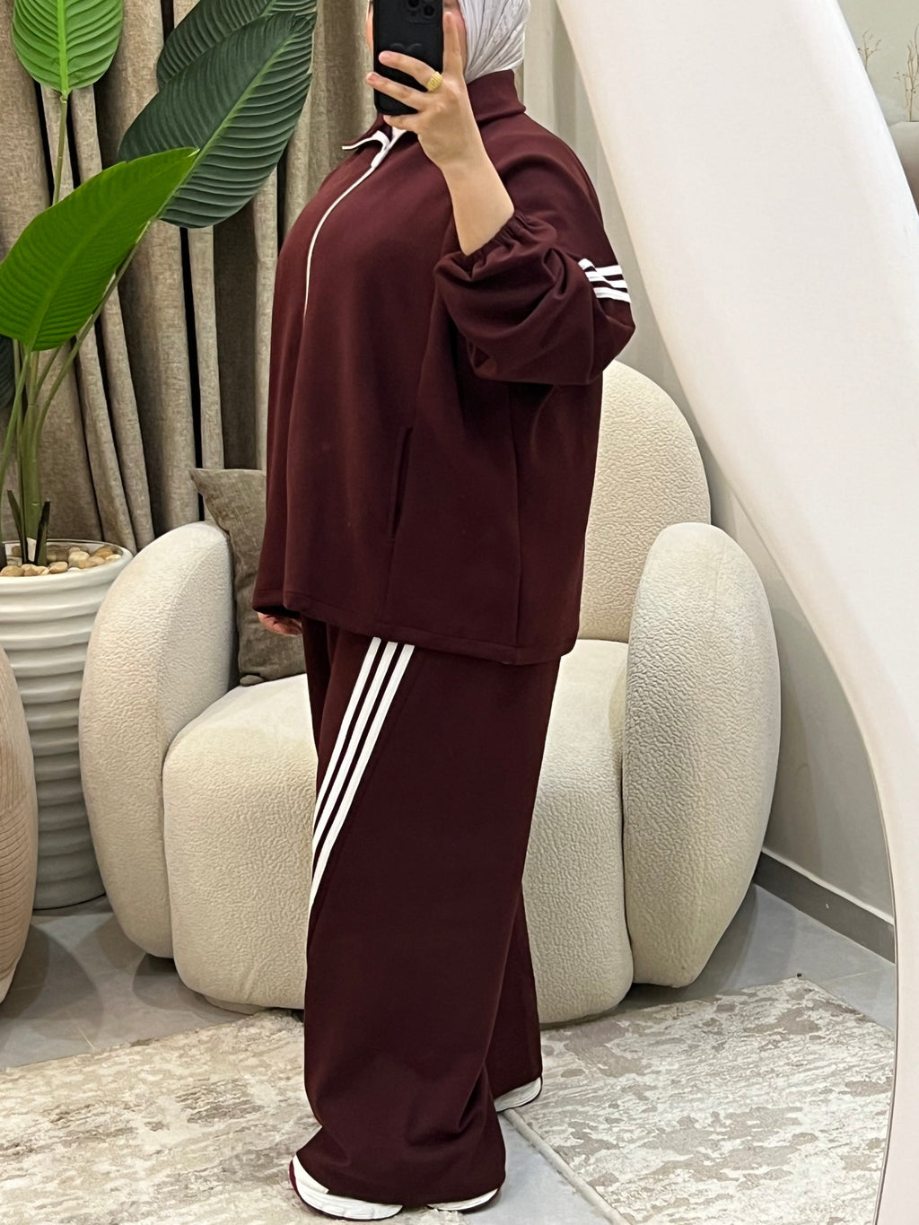 Burgundy Comfy Suit