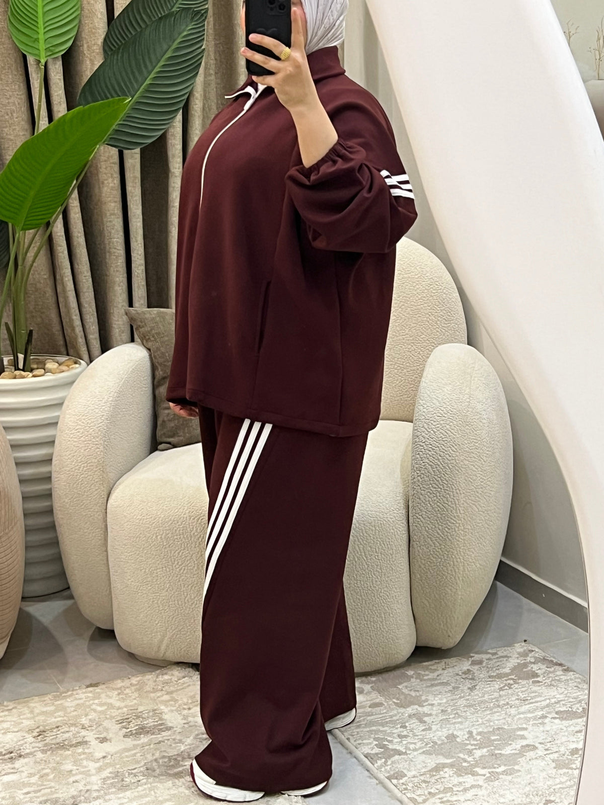 Burgundy Comfy Suit