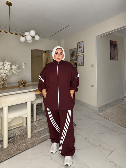 Burgundy Comfy Suit