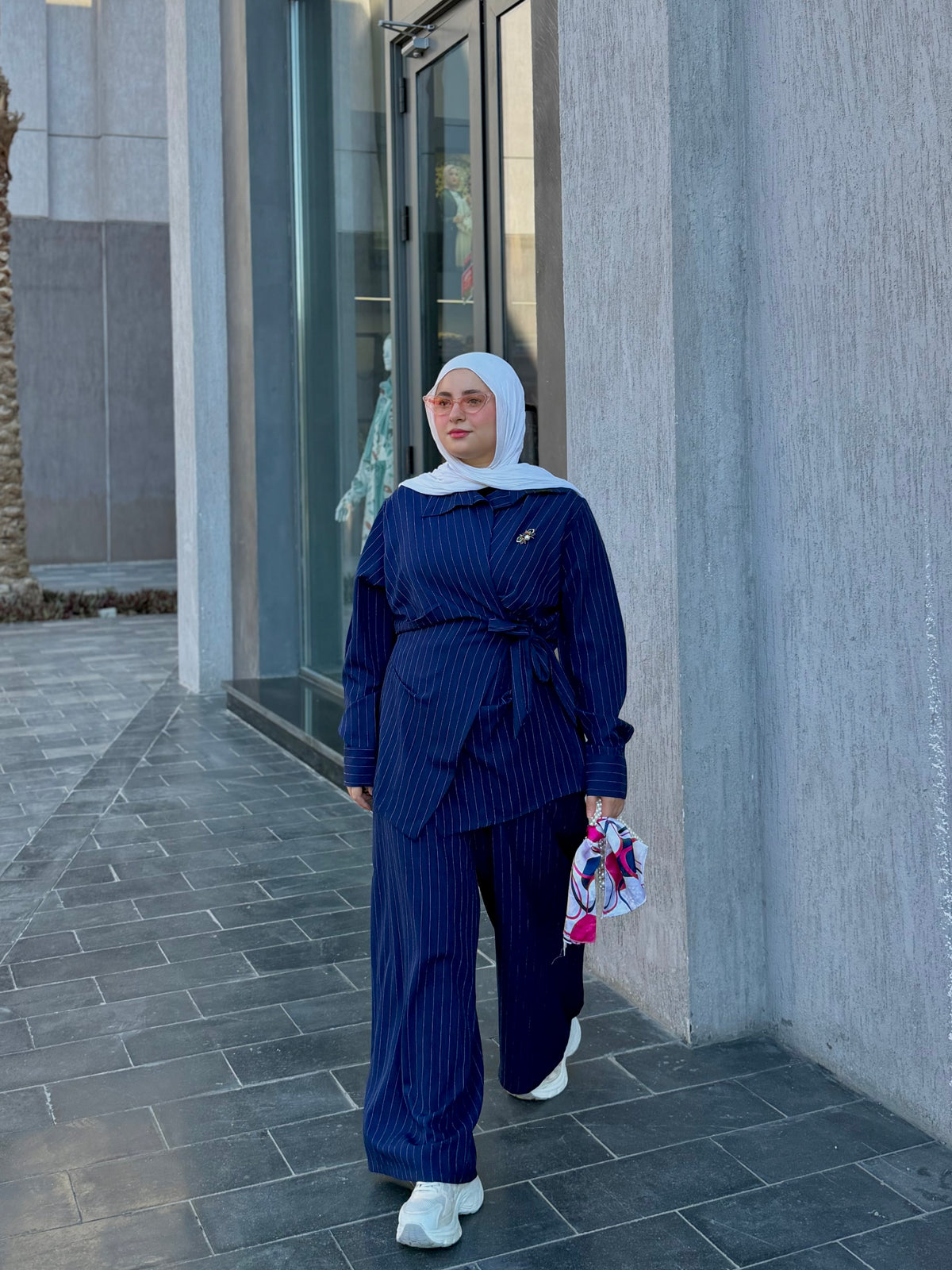 Navy Stripped suit